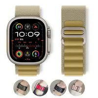 Alpine Strap for Apple Watch Bands 46mm 40mm 49mm 45mm 41mm 38mm 42mm Nylon Bracelet Iwatch Ultra 2 Series 10 9 8 7 6 5 4 3 Band