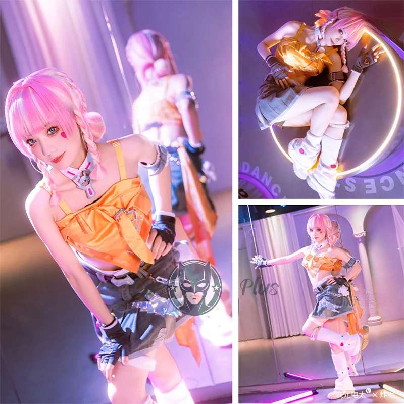 

Game Overwatch Mercy Cosplay Costume Women Disguise for Adult Skirt Tops Streetwear Uniform Halloween Carnival Party Clothes