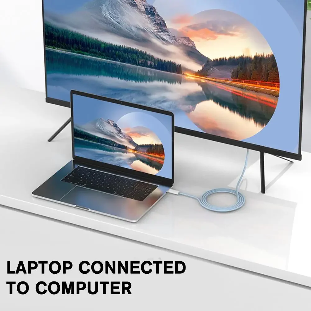 4K 60Hz/30Hz USB Type C To HDMI-Compatible Cable with PD 100W Thunderbolt 4/3 Compatible For iPhone 15 Air iPad Samsung HDTV