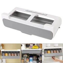 Spice Bottle Storage Rack Under Desk Drawer Hidden Seasoning Bottle Organizer Rack Self-adhesive Kitchen Supplies Storage