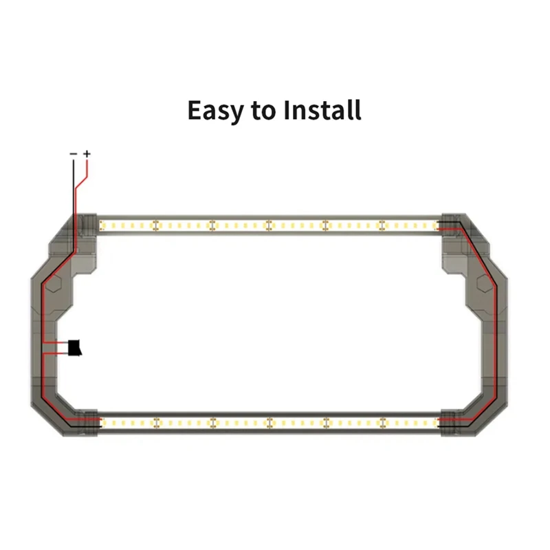 LED Light Bar For Prusa MK4 Dual LED Light Strip 24V Ultra Bright Kit For Prusa MK4 3D Printer Accessories