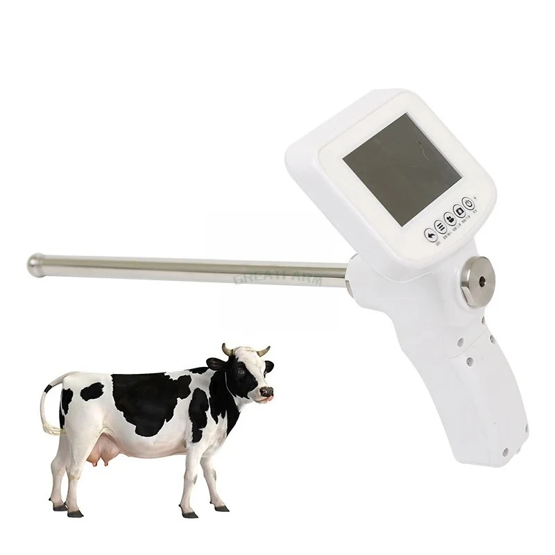 Cattle Horse Breeding Artificial Insemination Equipment Ai Gun with Camera Endoscope Veterinary Insemination Instrument