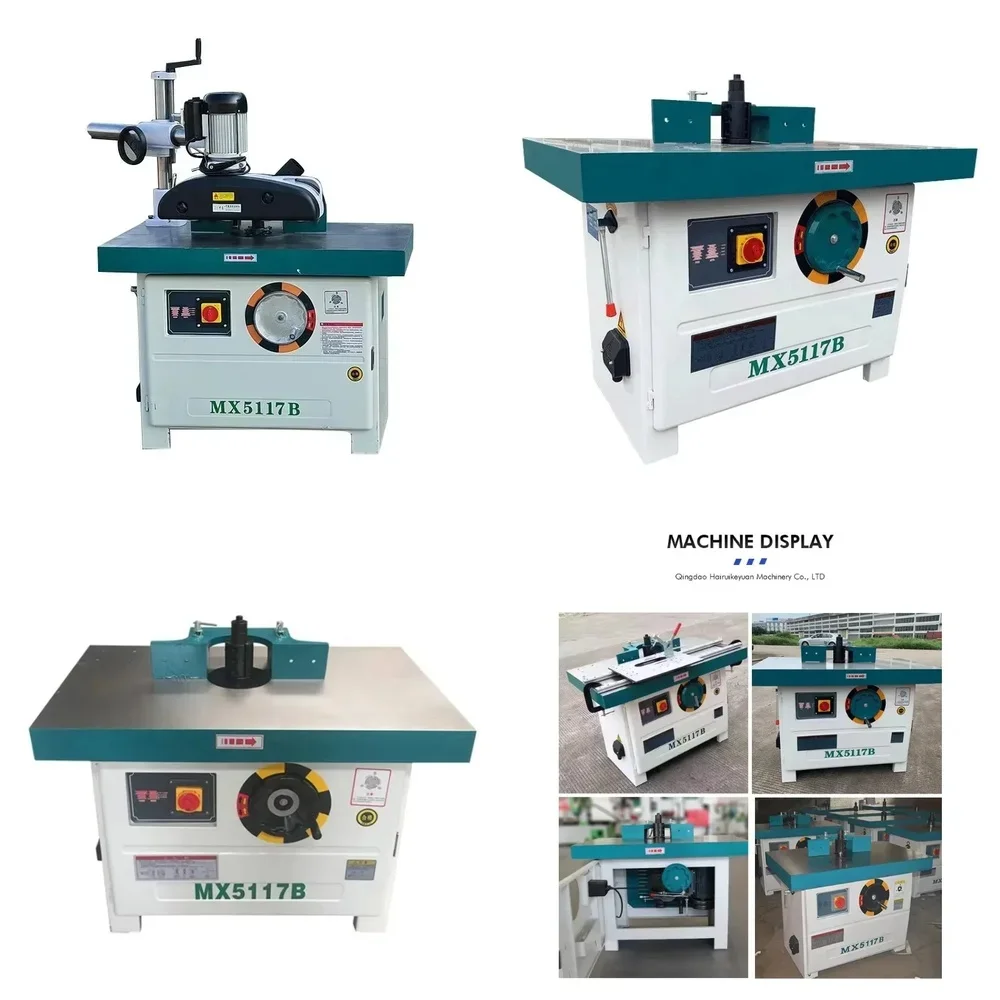 4 KW Automatic Feeder Vertical Spindle Moulder for Woodworking Machine for Solid Wood Milling Shaping Moulding Forming Cutter