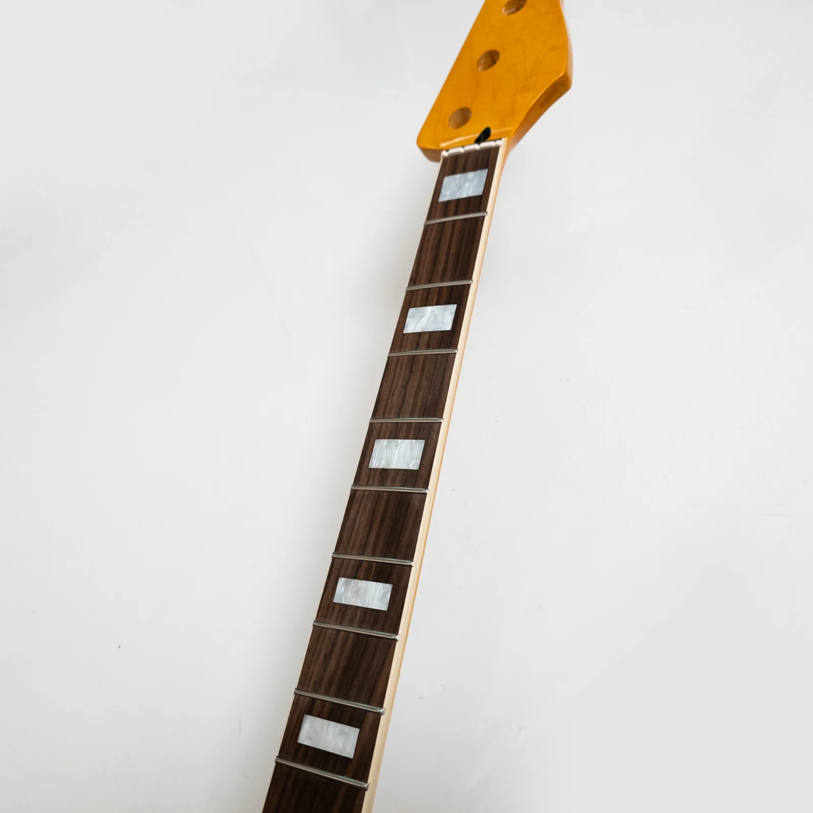 4 String Bass Guitar Neck Yellow Maple Rosewood Fingerboard 20 Frets Stainless Steel  Frets Bone Nut