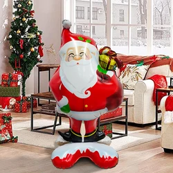 1pc Standing Santa Foil Balloon for Christmas Party Decorations, Santa Claus Ornaments, Merry Christmas Room Decorations.