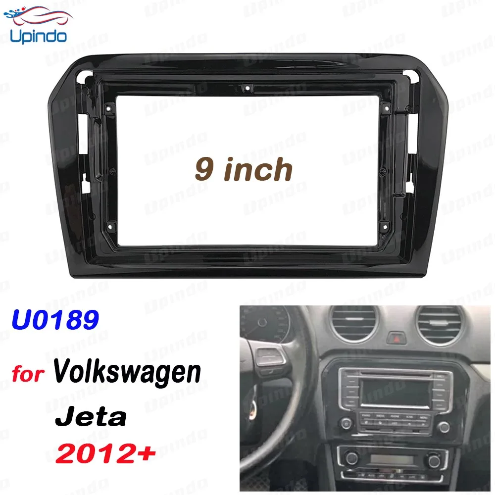 2 Din 9 Inch Car Radio Fascias for Volkswagen Jeta 2012+ Dashboard Frame Installation Gps Android Multimedia player