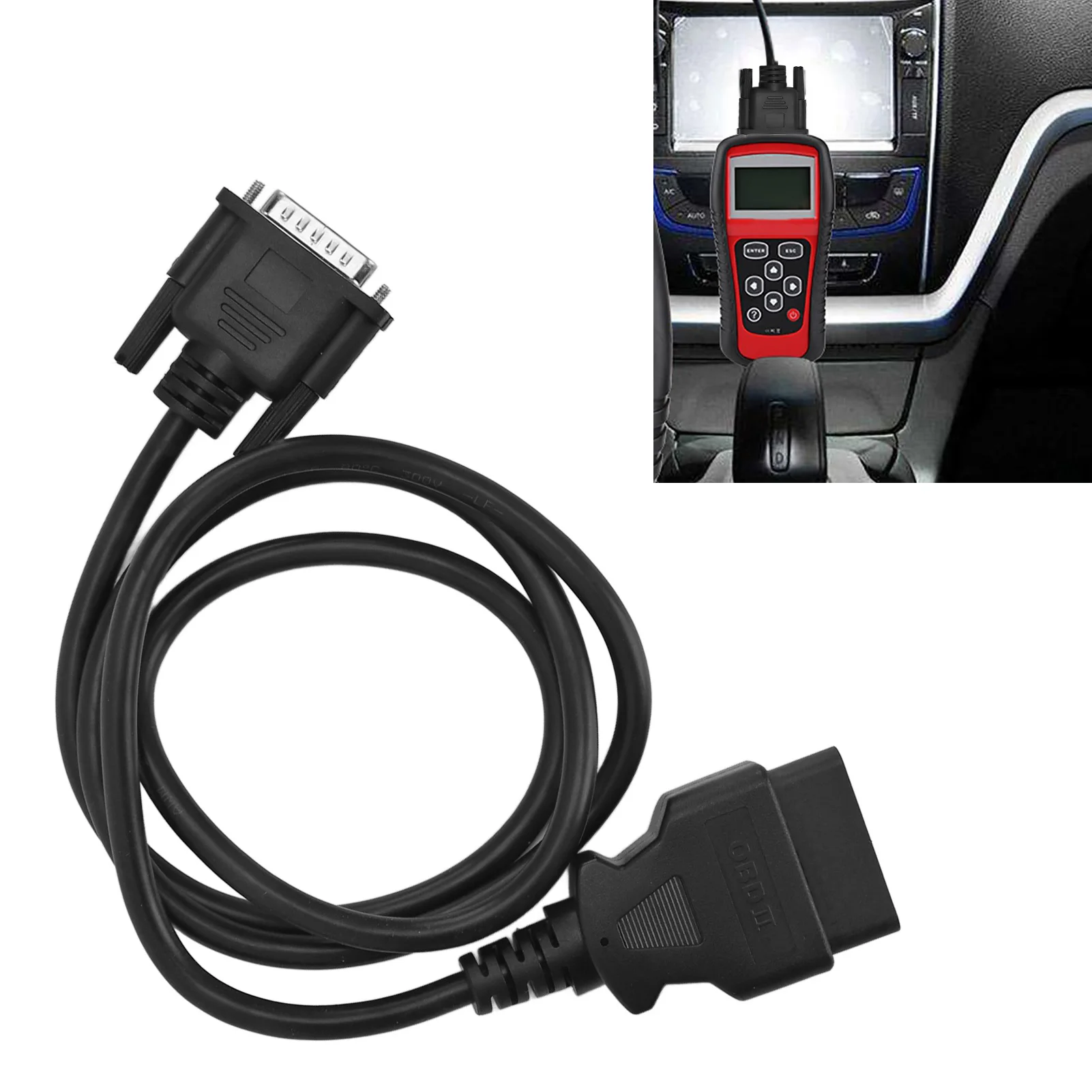 OBDII Diagnostic Cable Scanner Test Adapter Cable for Konnwei KW807 KW808 KW809 KW818 KW820