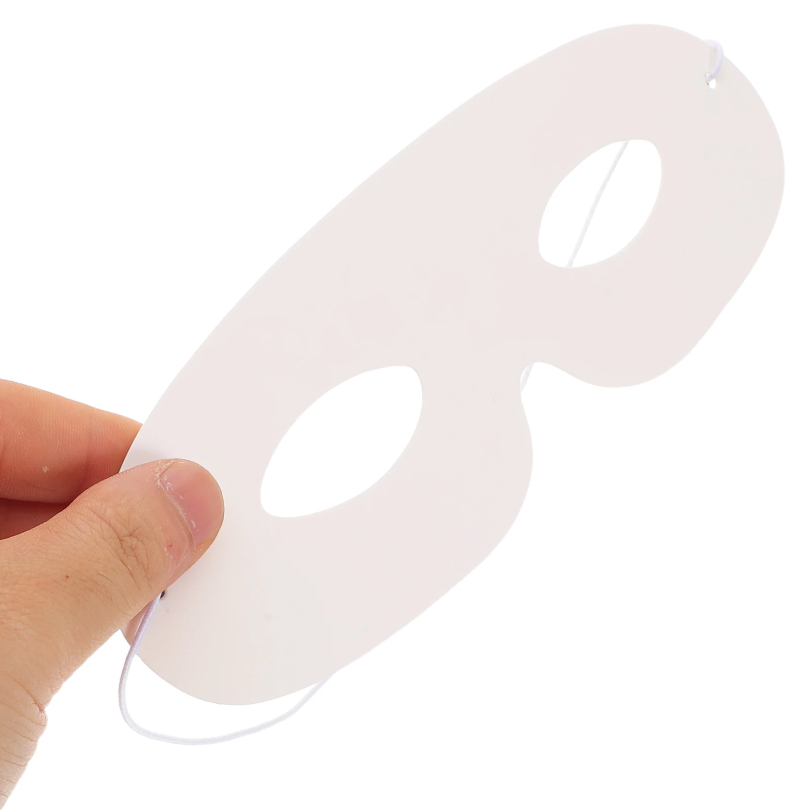 

40Pcs Children Paintable Masks DIY White Paper Masks Elastic Band Easy Wear for Birthday Party Carnival Craft Art Projects