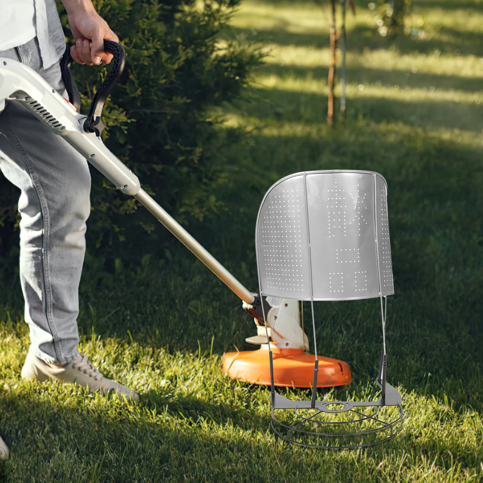 

Heavy Duty Lawn Rice Supporter Mower Cover Stainless Steel Harvester Shield Grass Cutter Machine Accessories Durable Safe