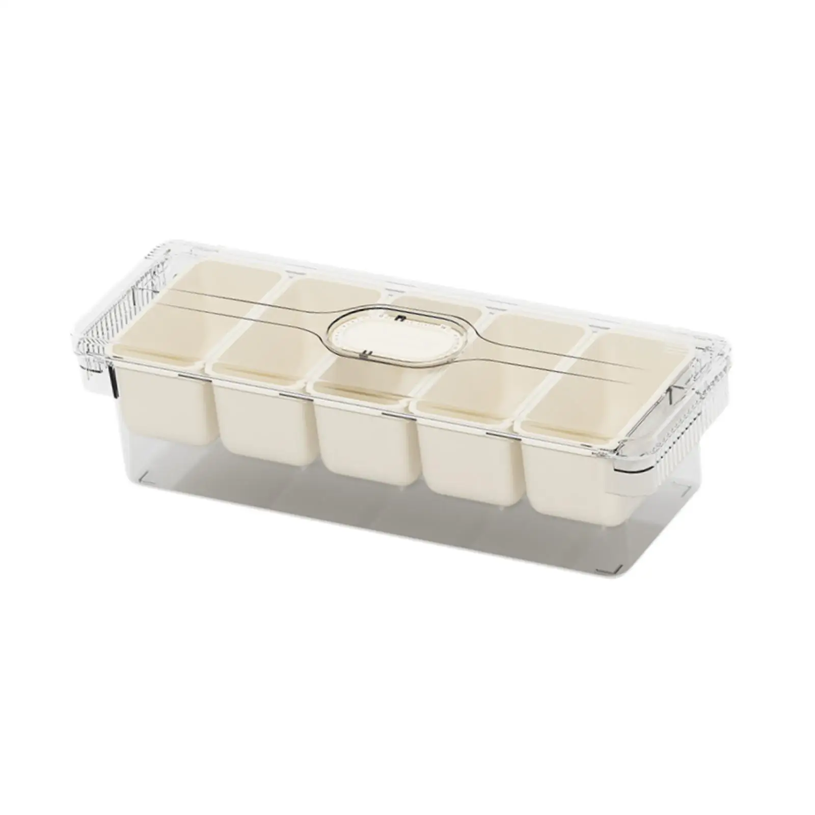 

Divided Serving Tray Veggie Tray Multipurpose Clear Condiment Server Snackle Box for Dried Fruits Veggies Nuts Desserts Treats