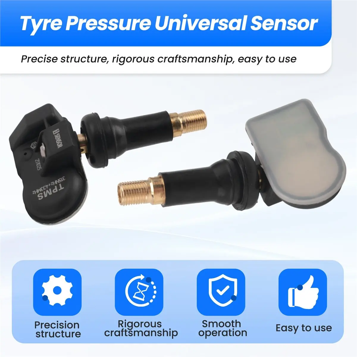 #36V (Black)8Pcs Programmable MX Sensor 315MHZ+433MHz 2 in 1 Tire Pressure Sensor,Automotive Parts & Accessories