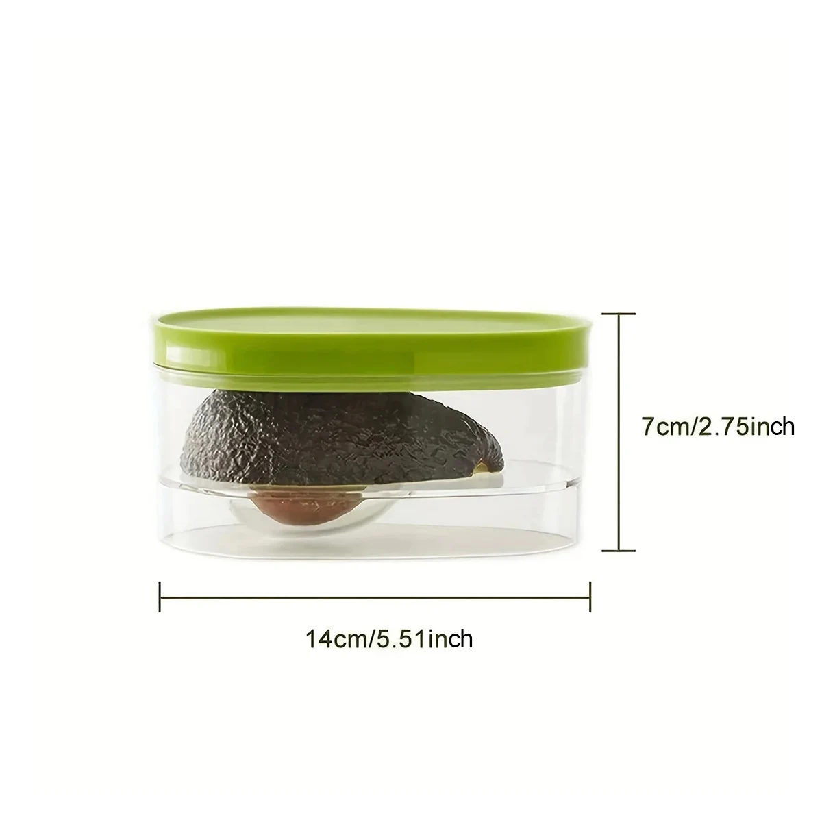 1/2/3pcs Avocado Food Storage Box Space Saving Avocado Saver Plastic Fruit Container for Kitchen Crisper Vegetable Organizer