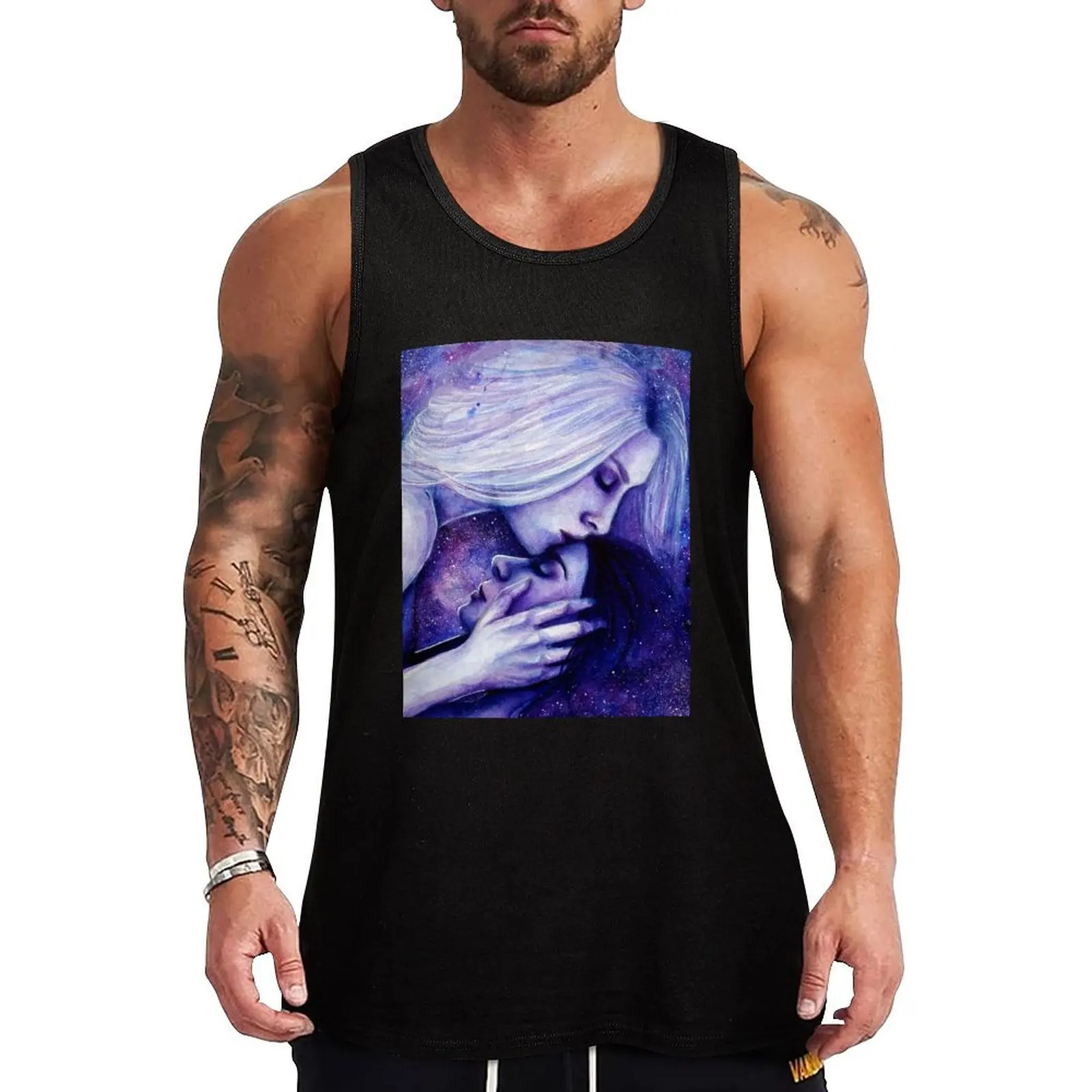 

Soulmate Tank Top anime gym T-shirt Men's gym male top gym shirts