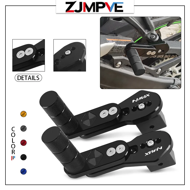 

For NMAX155 NVX155 XMAX400 300 125 250 Motorcycle Multi-Angle Passengers Foot Pegs Footrests Adjustable Telescopic Rear Footpeg