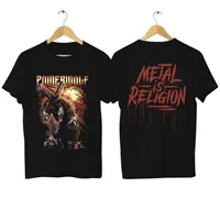 2024 Men Powerwolf T Shirt Casual Wolves & Ravens T-shirt Graphic Oversized Breathable Comfortable Streetwear S-3XL Cool Tee