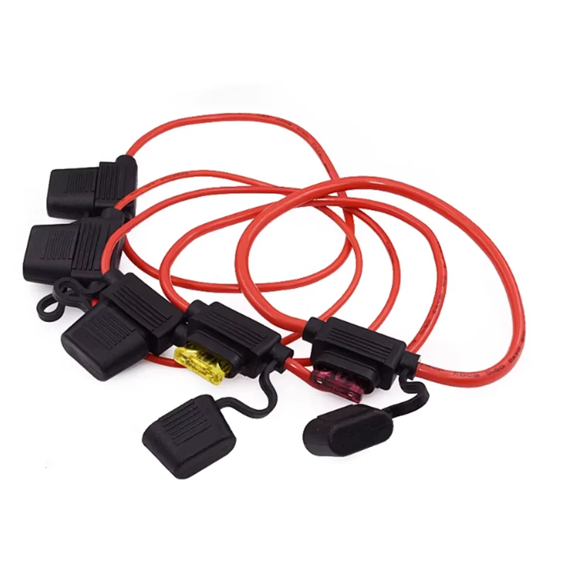 Waterproof 32V Mini Small Medium Auto Fuse Holder 16AWG And Car Blade Fuse 3A 5A 7.5A 10A 15A 20A Standard/Mini/Micro