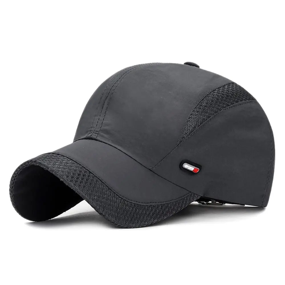 Waterproof Cotton Quick Dry Baseball Cap Sun Hat Mesh Snapback