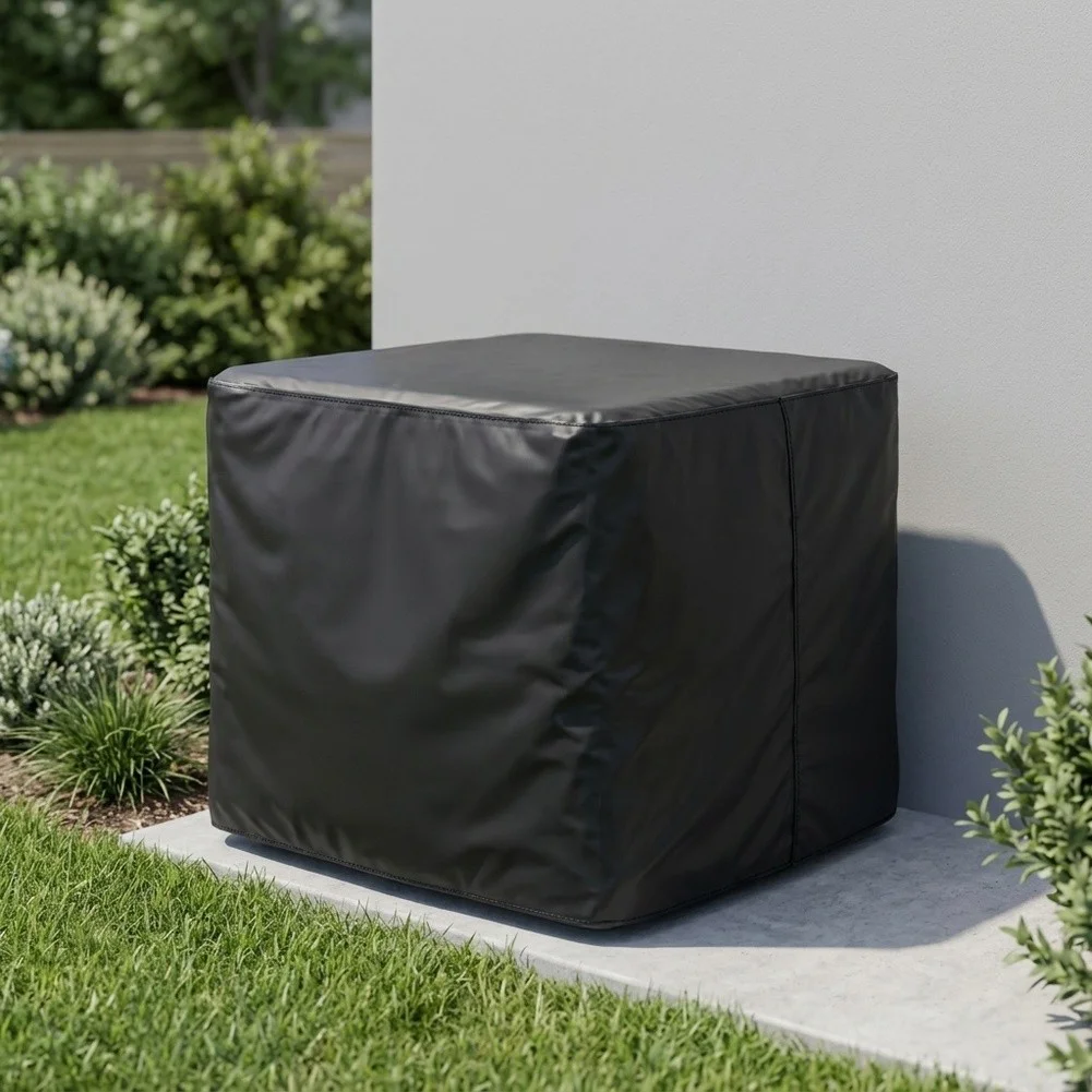 Rain Cover for Outdoor Air Conditioner Units Silver Coated Oxford Material 75x65x70cm 82x68x70cm 94x54x70cm 115x68x80cm