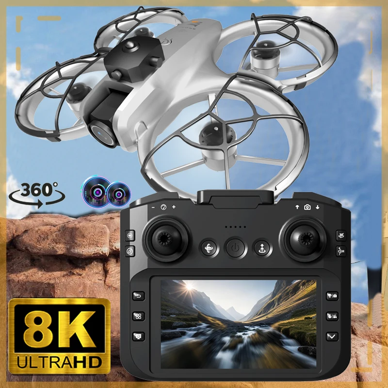 

НОВЫЙ горячий GPS-дрон с двойными камерами 8K HD 360° ° FPV 5G WIFI Бесщеточные двигатели Интеллектуальные складные квадрокоптеры для предотвращения препятствий