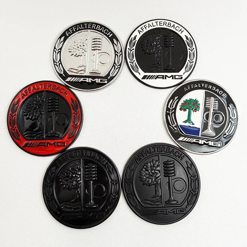 

3d Металлическое Дерево 65 мм Хром Черный Логотип AMG Эмблема Автомобильная Задняя Боковая Значок Для Mercedes A C E GLA GLC GLE Class AMG Наклейка Аксессуары