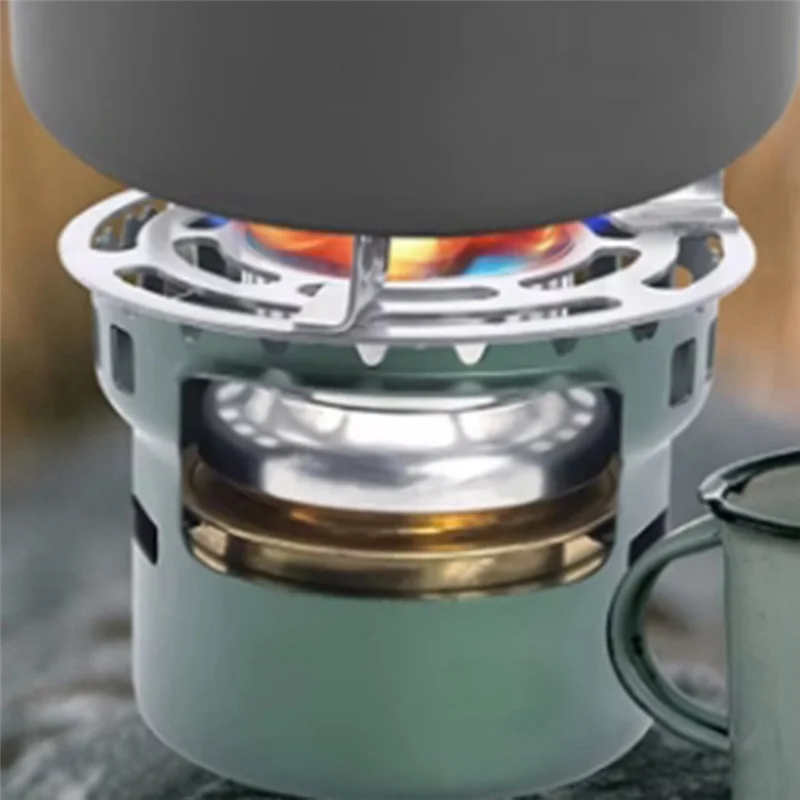

P4-Camping Gear And Accessories Alcohol Stove Outdoor Furnace Portable Mini Barbecue Assesories Camp Cooking Supplies