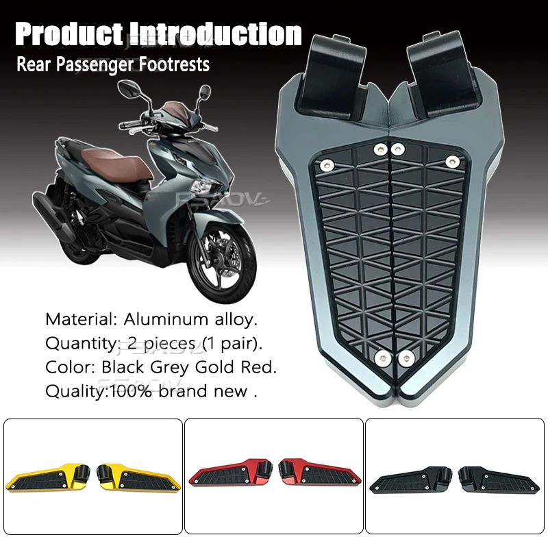 Fit For HONDA ADV150 ADV160 ADV 150 160 2019 2020 2021 2022 2023 Motorcycle Rear Passenger Footpad Foldable Pedals Rests Pegs