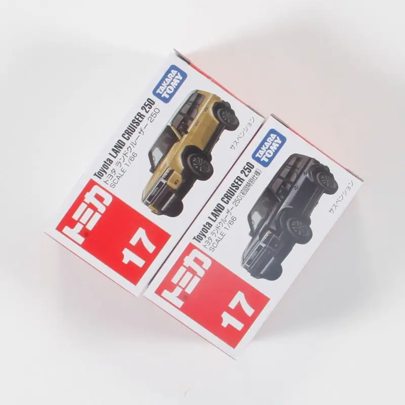 TAKARA TOMY โมเดลรถอัลลอยด์ไดคาส 17 โตโยต้า แลนด์ ครุยเซอร์ กล่องสีขาวแดง 950622