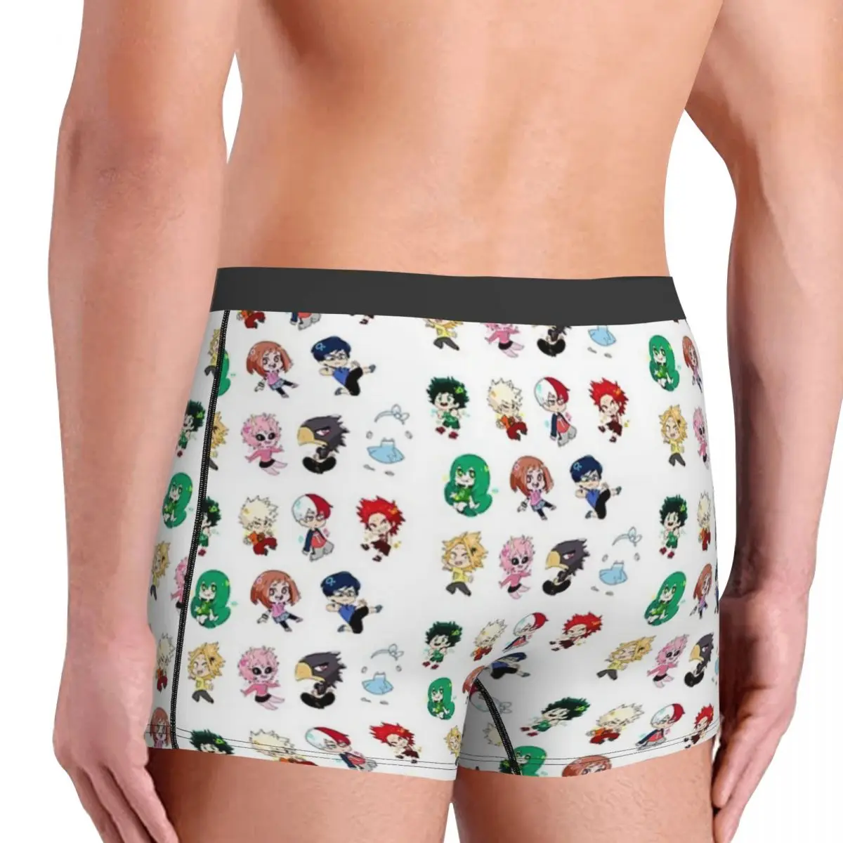 복서 팬티 반바지 치비 마이 히어로 아카데미아 팬티 남성 통풍 속옷 남성용 남자친구 선물
