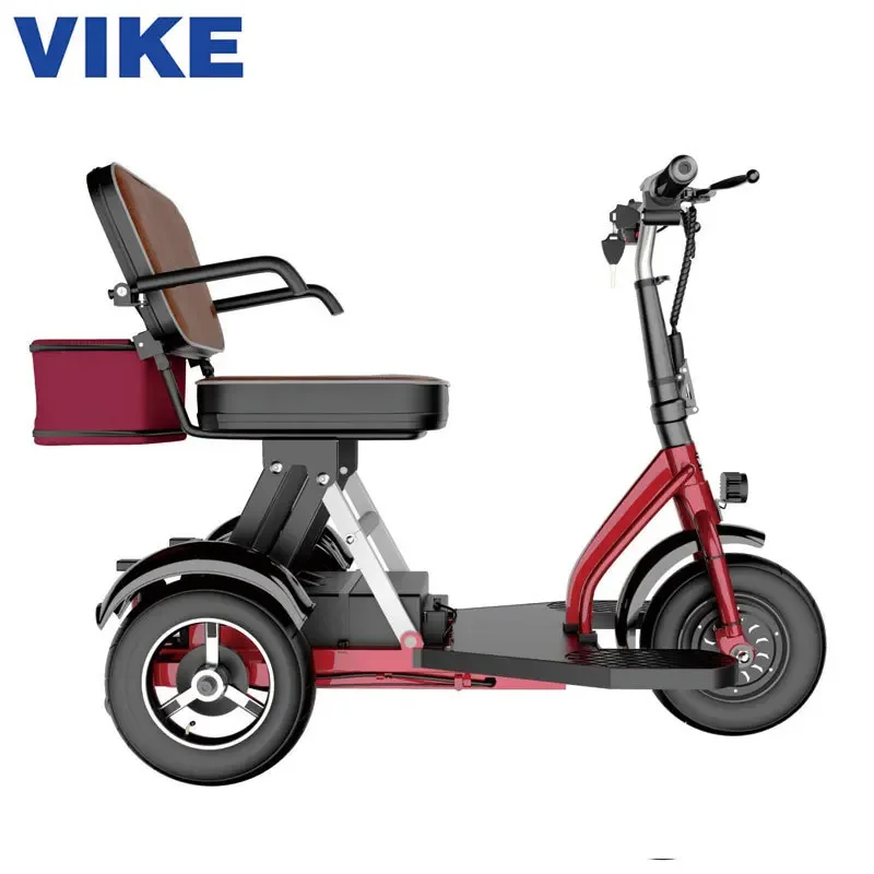 Vike Elderly Leisure Electric Tricycle Scooter Folding Electric Vehicle Adult Small Mini Disabled Car