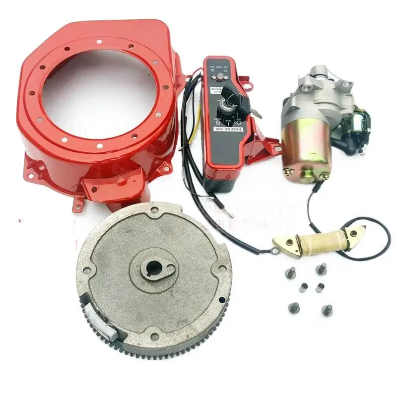 2-3KW 発電機部品噴霧器 168F 170F GX160 修正されたリモコン電動スターターモーター完全なセット