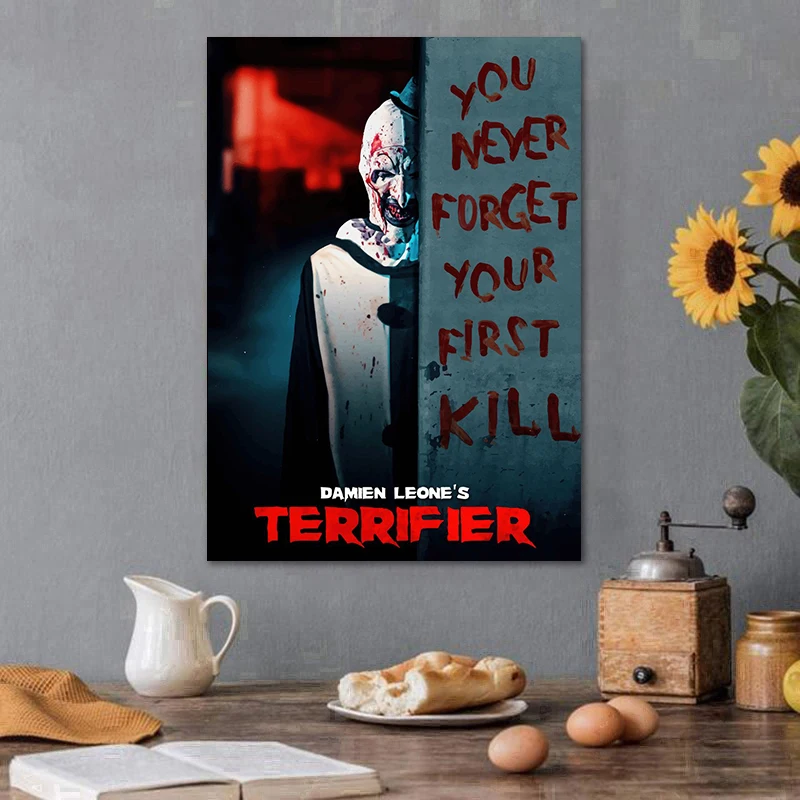 Terrifier 3/2/1 Collection Classic Horror Movie Film Poster Print Wall Art Pictures Canvas Painting Halloween Home Room Decor