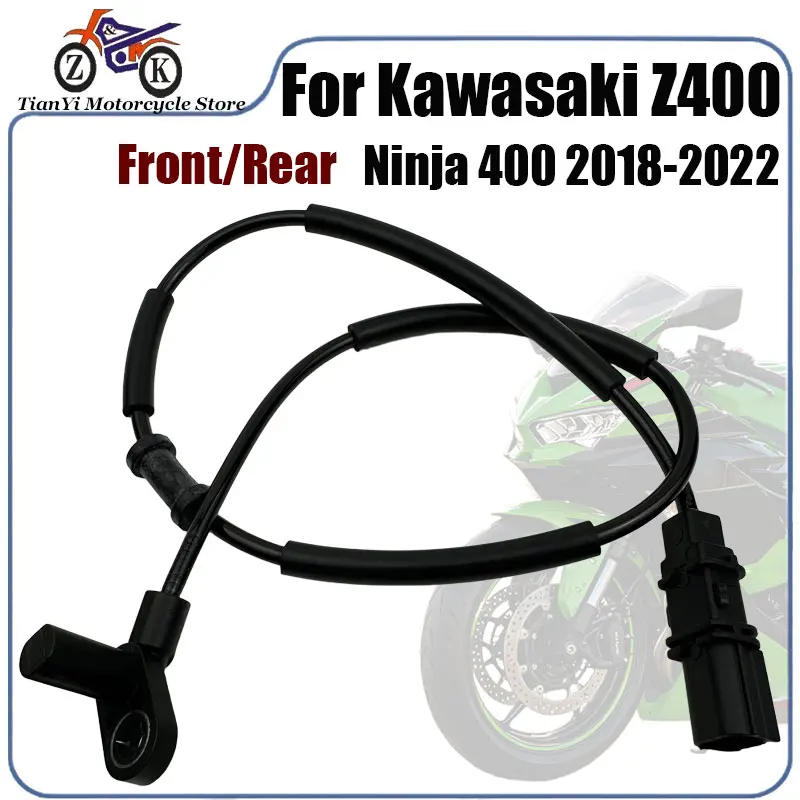 Sensor de velocidad ABS para motocicleta Kawasaki Ninja 400 Z400 2018-2022, Sensor de velocidad de rueda delantera/trasera, reemplazo 007V501D3 007V501D4, 1 unidad