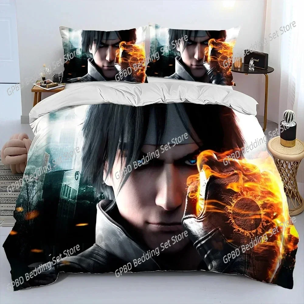 King of Fighters Retro Game 3D NEW Duvet Cover Pillowcase Bedding Set Adult Girl Bedroom Decoration Children Single Double Large 2