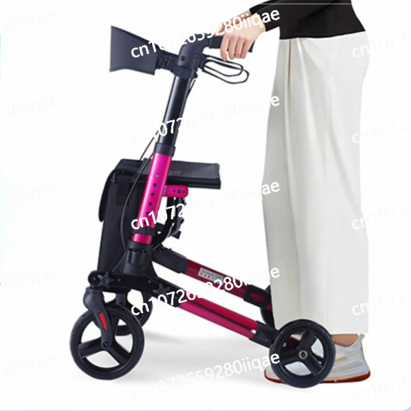 Hand-powered Rehabilitation Walker, Elderly Can Push and Sit Walker, Elderly Walking Walker Wheelchair, Assisted Walking