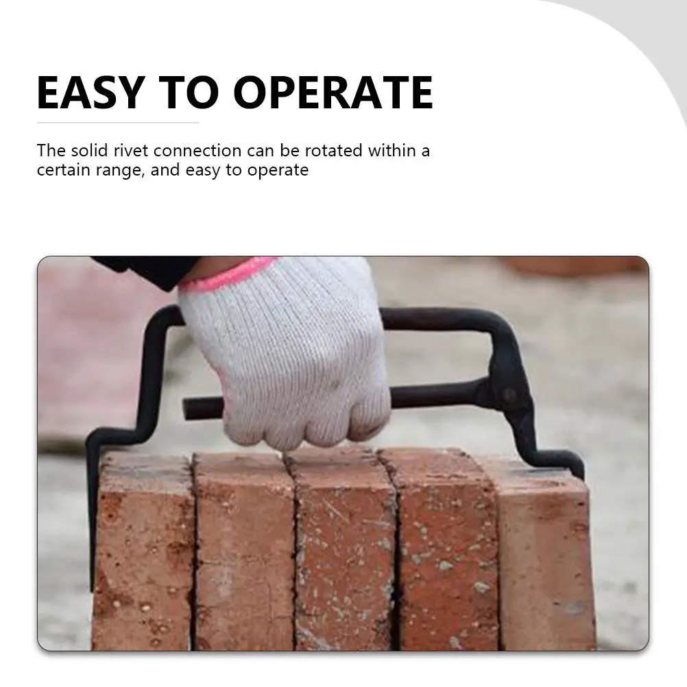 1Pcs Creative Brick Lifting Clamp Thicken Solid Design Multi-Functional Brick Moving Tool for Construction Site and Masonry Work