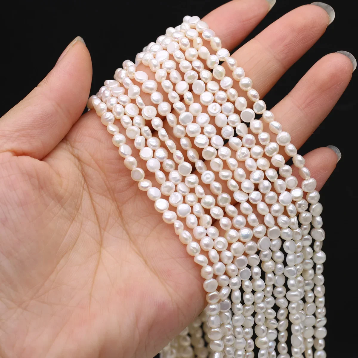 Natural Pearls Beads Real Zhuji Freshwater nuclear free Loose Pearl Bead For Jewelry Making DIY Bracelet Necklace  Accessories