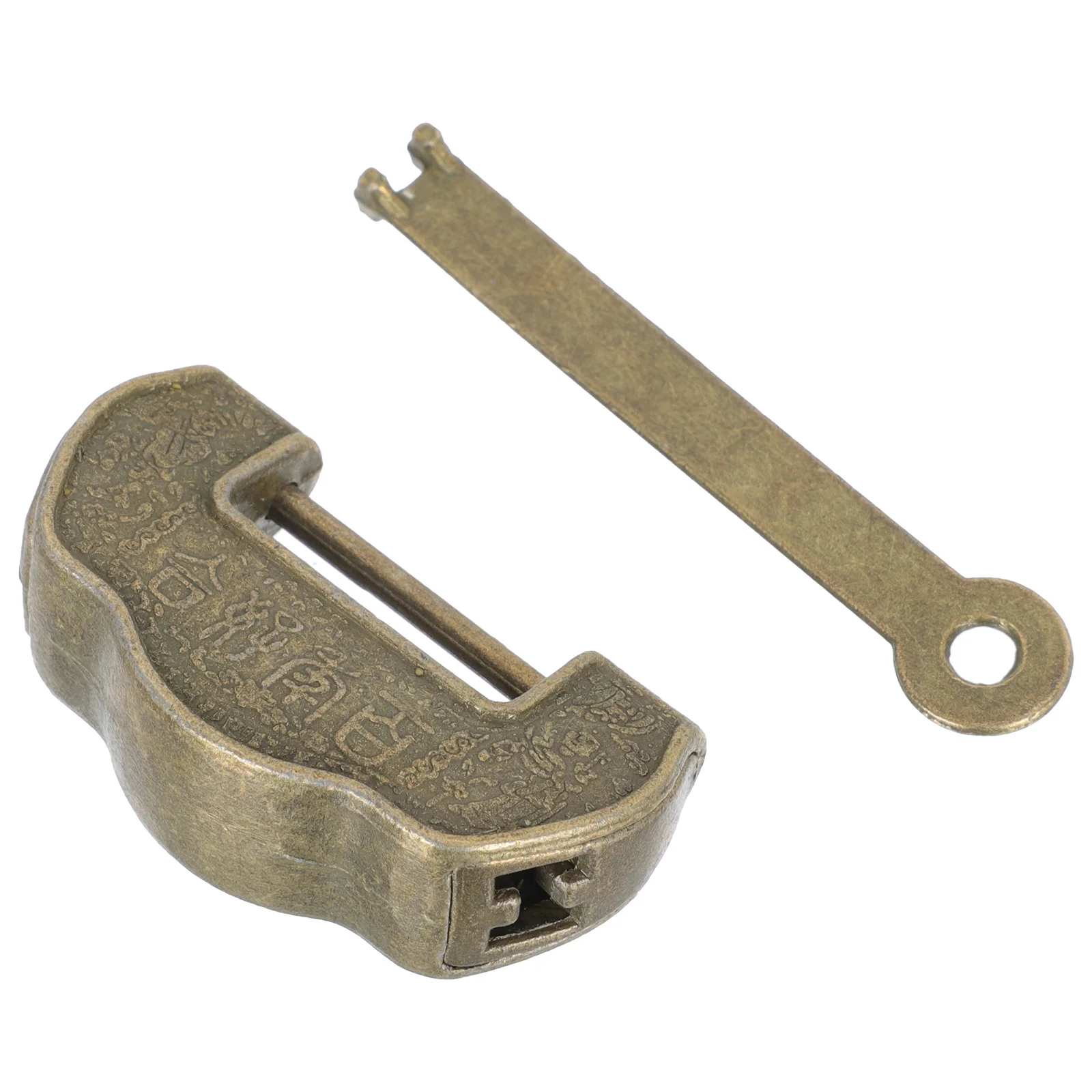 

1Pcs Retro Chinese Jewelry Box Lock Zinc Alloy Durable Vintage Padlock Decorative Chest Latch Small Box Lock