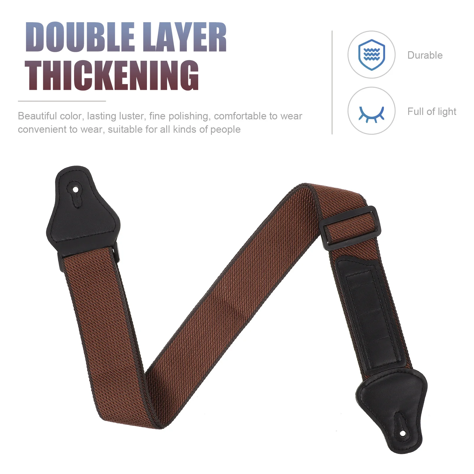 

Creative Guitar Strap Premium Durable Acoustic Bass Belt Accessory Simple Design Adjustable Length Guitar Shoulder Belt