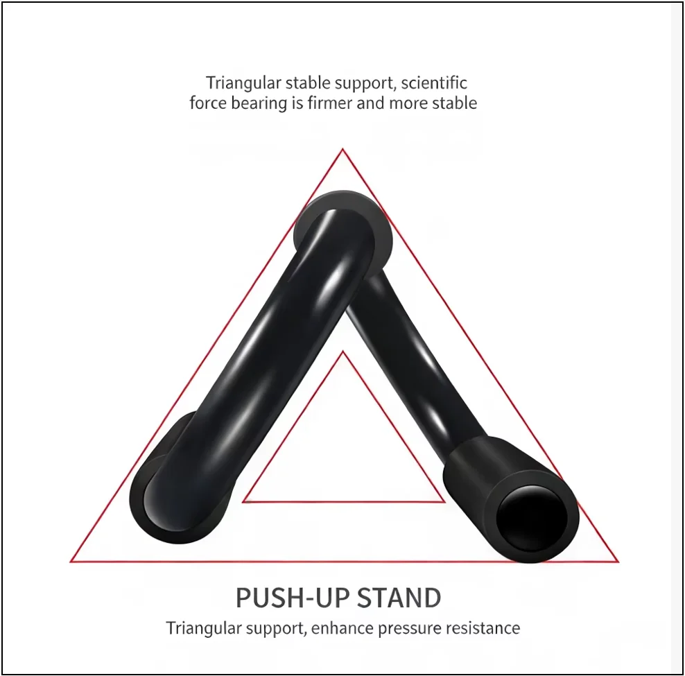 S-shaped Push-Up Rack with Non-Slip Foam Handles, Steel Frame, Home Fitness Equipment,Designed for Chest and Upper Body Training