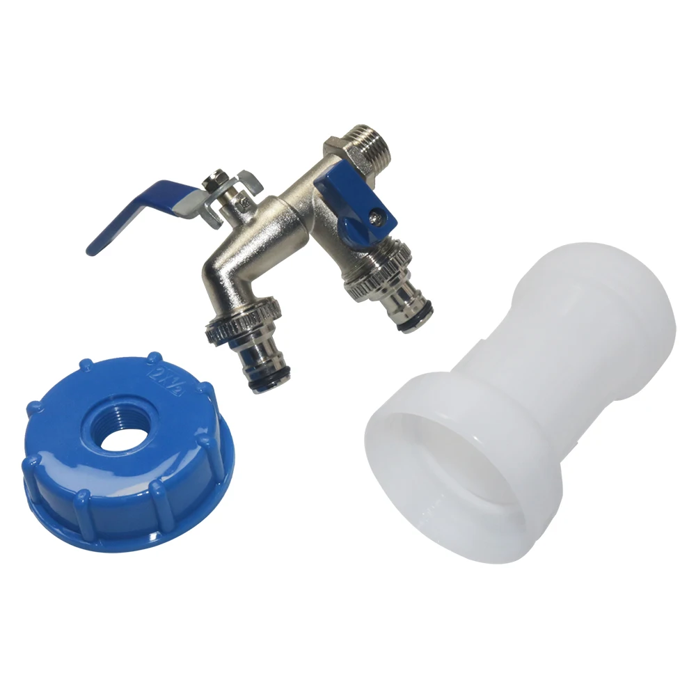 IBC S60*6 double nipple faucet extension pipe water tank adapter rainwater bucket faucet adapter set car wash Garden irrigation