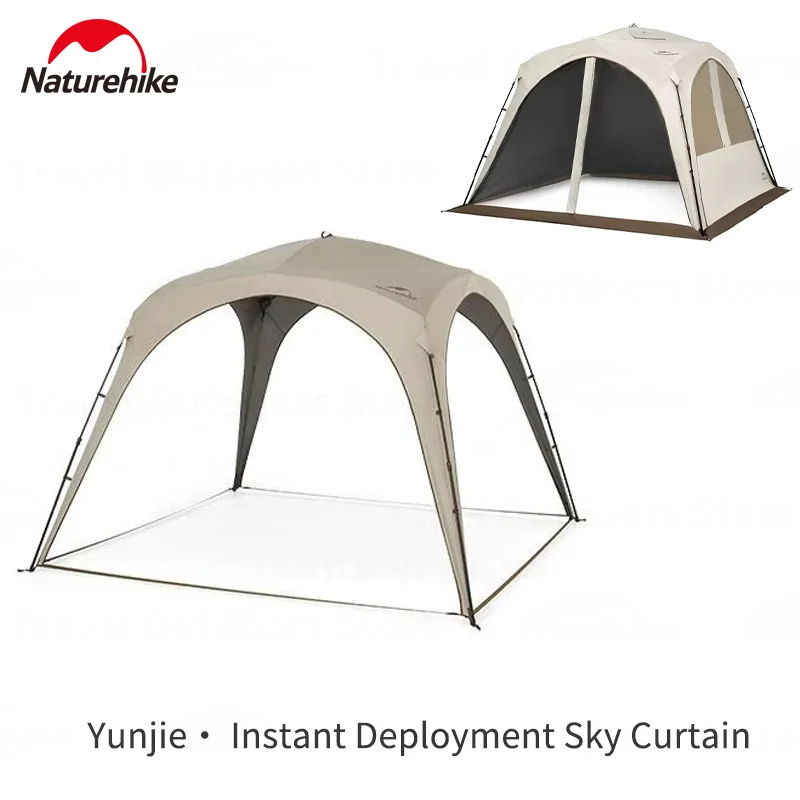 

Naturehike Кемпинг Солнцезащитный козырек Быстро открывающийся Модернизированный дизайн молнии 150D Ткань Оксфорд Солнцезащитный крем 4-6 человек Навес для пикника на открытом воздухе