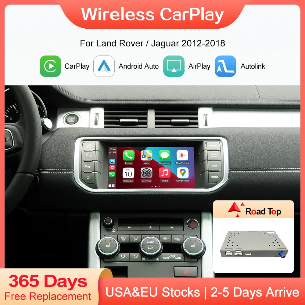 

Wireless Carplay Android Auto Mirror Link AirPlay Navigation Ai Box For Land Rover/Jaguar/Range Rover/Evoque/Discovery 2012-2018