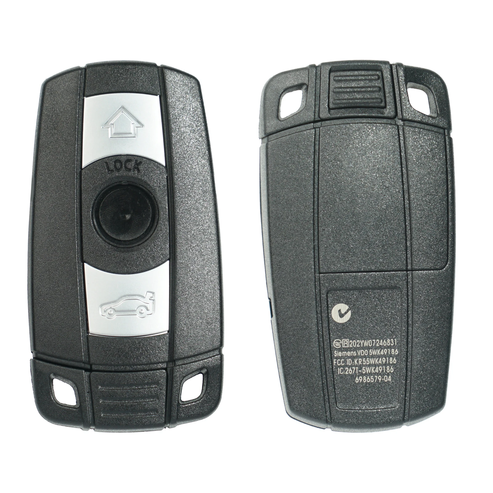 Picture 7: Replacement Keyless Entry Key Fob Case Cover fit for BMW 1 3 5 Series E90 E92 E93 X5 X6 Z4 E90 Key Fob Shell
