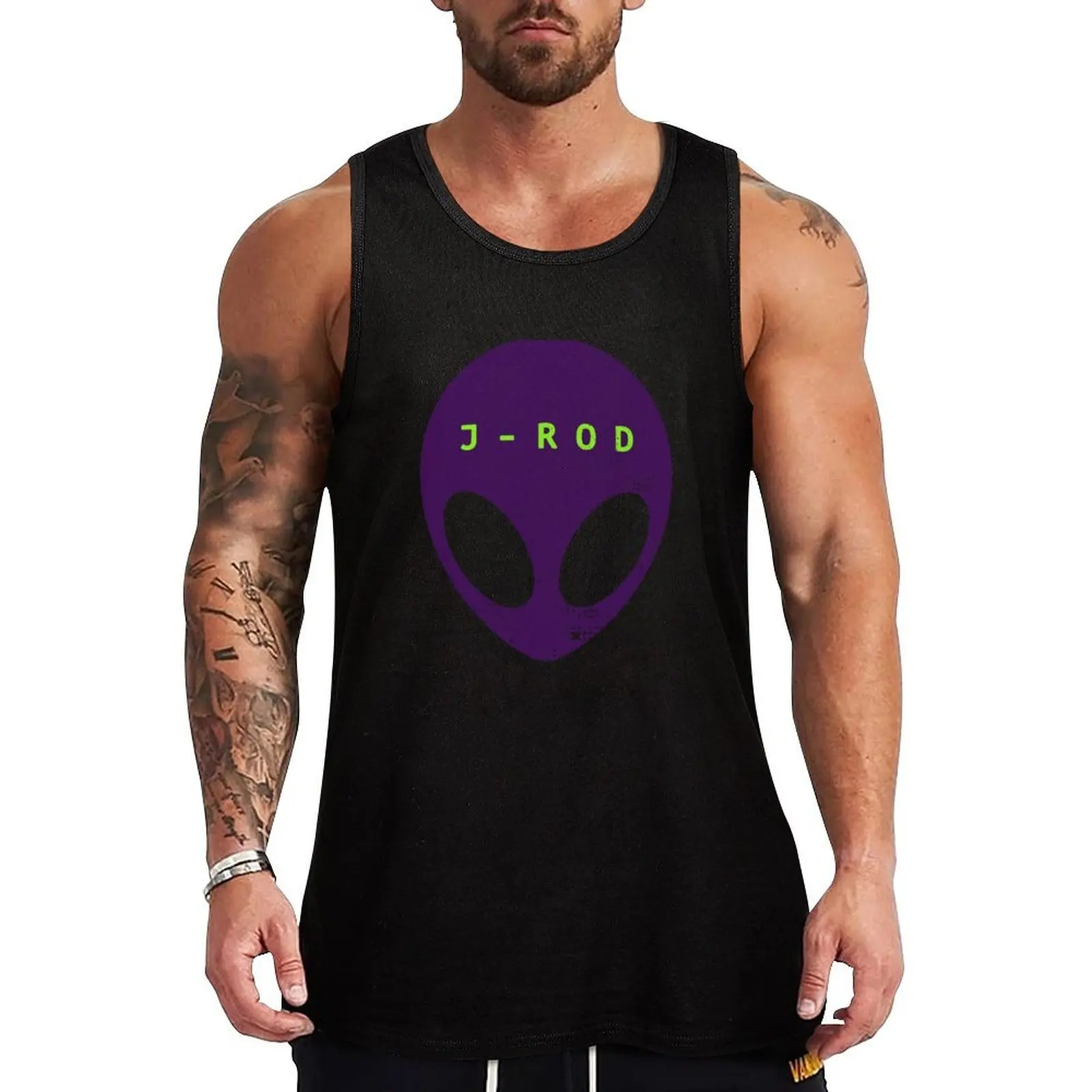 J-Rod Alien Tank Top Bodybuilding Fitness Tank Top Sleeveless Gym Shirt