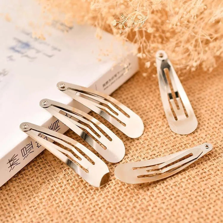 

200pcs Gold Plated Metal Snap Clips 30-80mm Snap Drop Hair Clips Barrette Crocodile Clamp DIY Hair Accessories Nickel-free Bulk