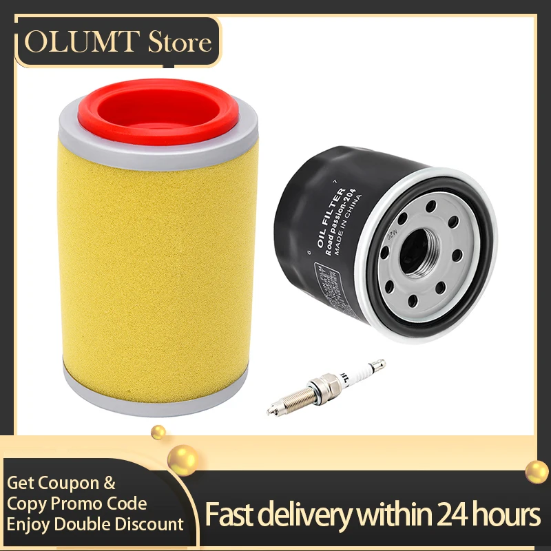 

Motorcycle Parts Air Filter & Oil Filter & Spark Plug Kit For Yamaha YFM350 YFM400 Grizzly 350 400 YFM450 YFM450FX Kodiak 450
