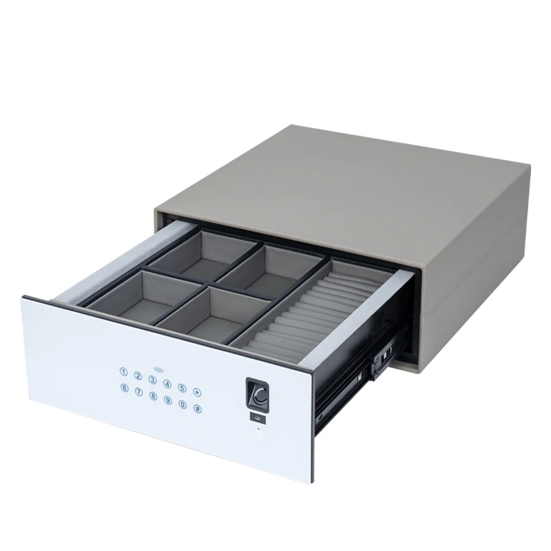 

Fingerprint password Drawer safe Wardrobe jewelry Leather password Drawer cabinet