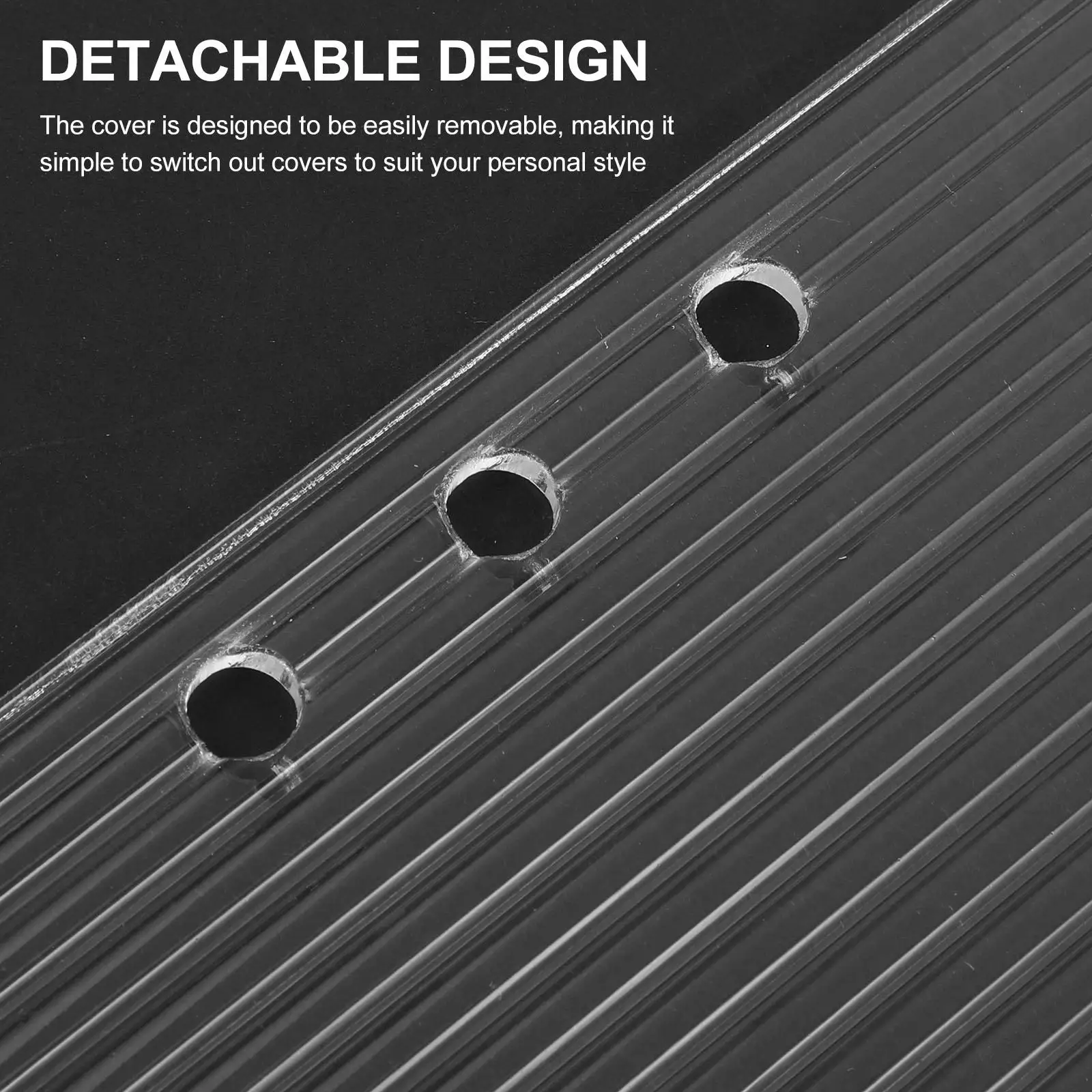 Acryl Notebook Cover A5 Binder 6-Ring Shell Binder Notebook Cover Binder Notebook Shell Binder Cover für Home Office Su