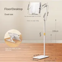 Floor standing reading stand with adjustable lifting and lowering of reading bracket Office Mobile Phone Notebook Tray