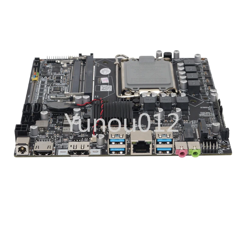 Ultra-thin Mini ITX Motherboard Industrial Control All-in-one Machine 17x17 with DC Support for 12th Generation H610itx H610-D4